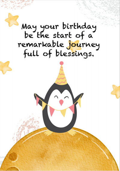 Birthday Card with Cute Animals