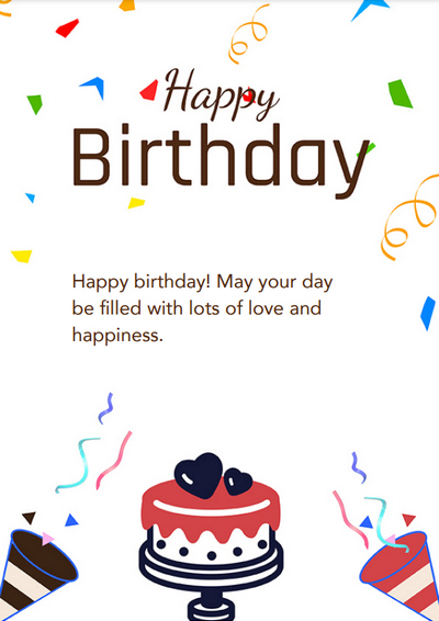 Cake 80th Birthday Card