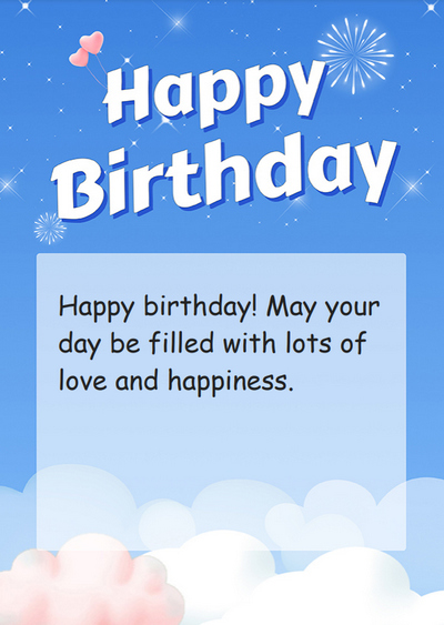 Sky 80th Birthday Card