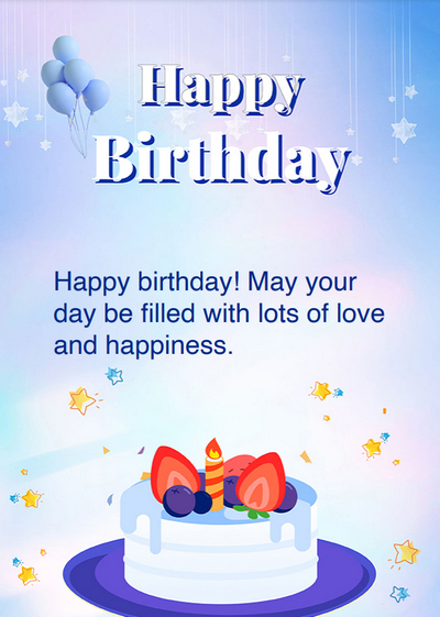Stars 80th Birthday Card