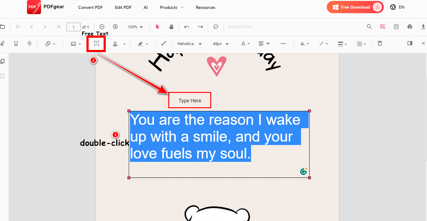 Add Text to Your Birthday Card