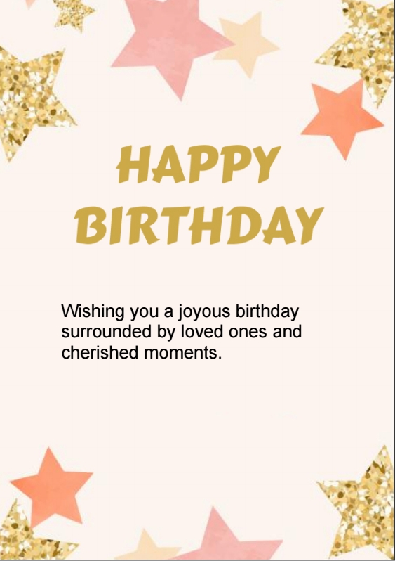 Blue Birthday Card