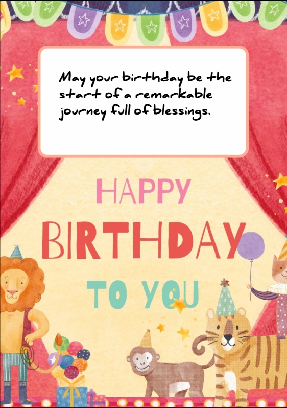 Blue Birthday Card