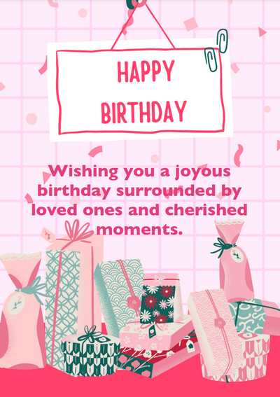 Pink Birthday Card for Niece