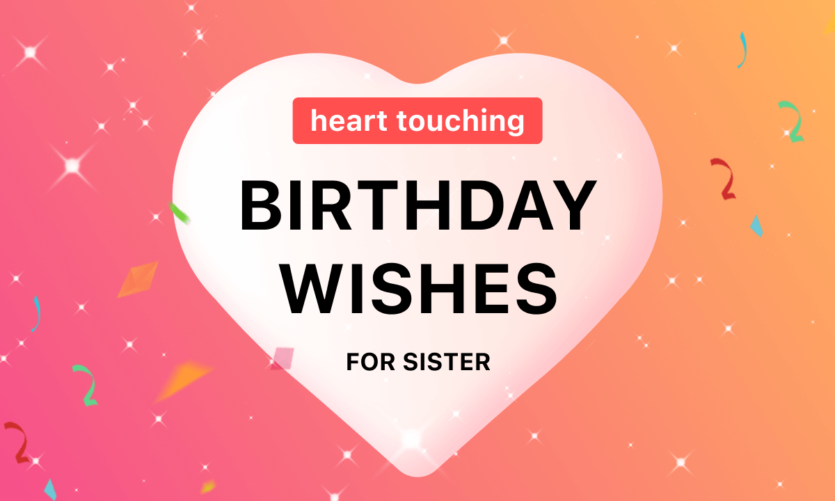 Heart Touching Birthday Wishes for Your Beloved Sister
