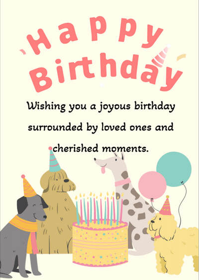 Joyful Birthday Card for 50th