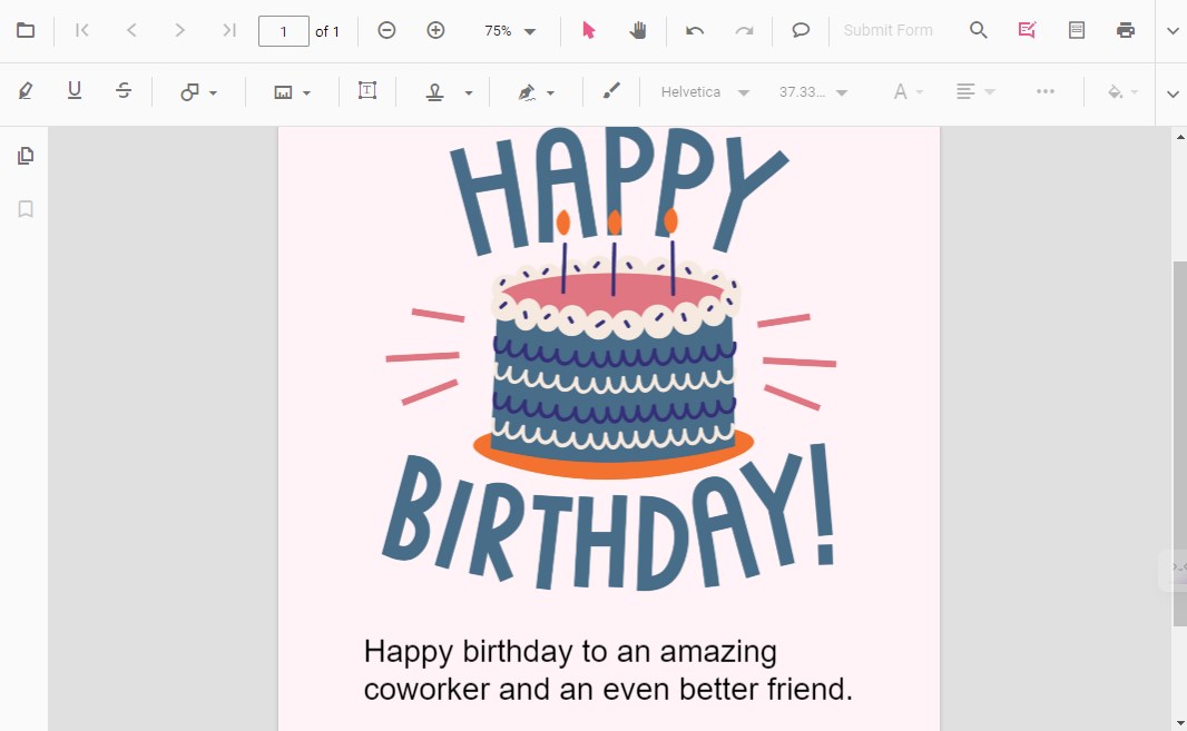 Make a Birthday Card for Coworker Online