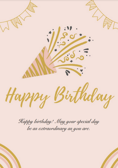 Red Birthday Card