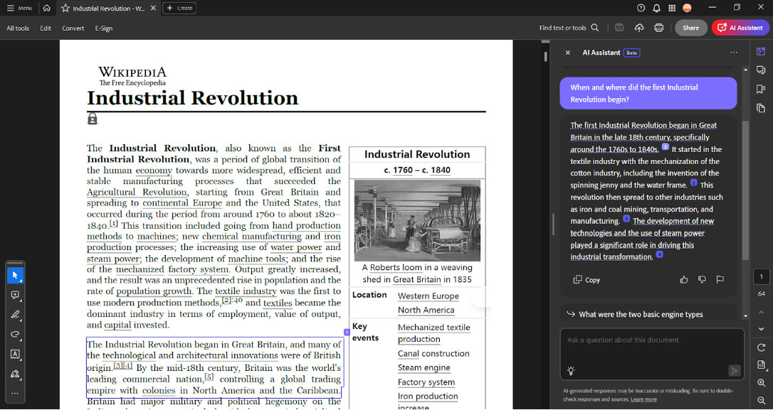 First Industrial Revolution Adobe