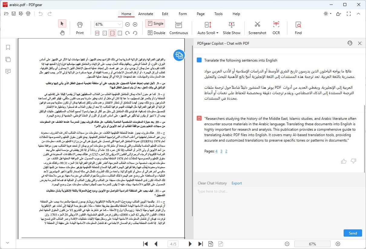Arabic to English Translation PDF