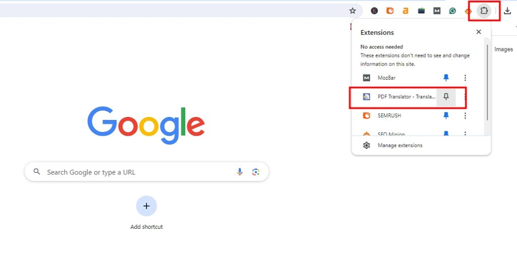Choose PDF Translator for PDF Translation in Chrome