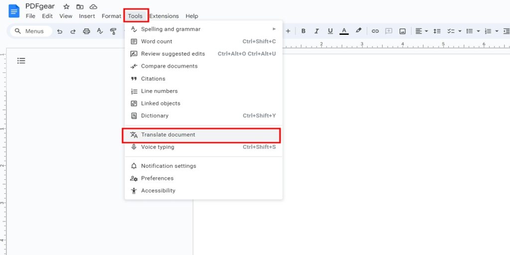 Choose Translate-Document for PDF Translation in Chrome