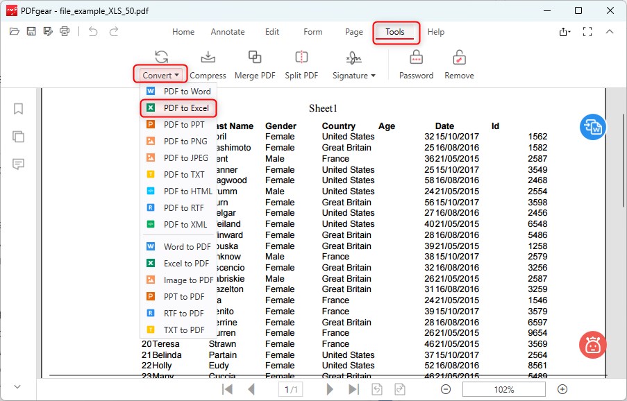 Convert Scanned PDF to Excel with AI