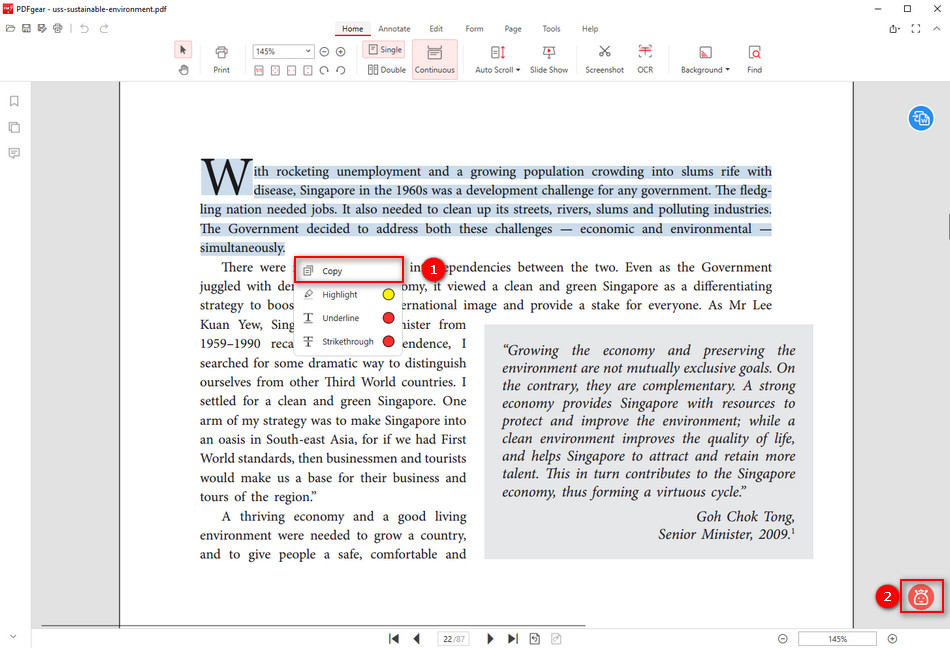 Copy Sentences and Access Copilot