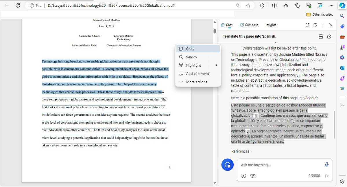 Copy PDF Text