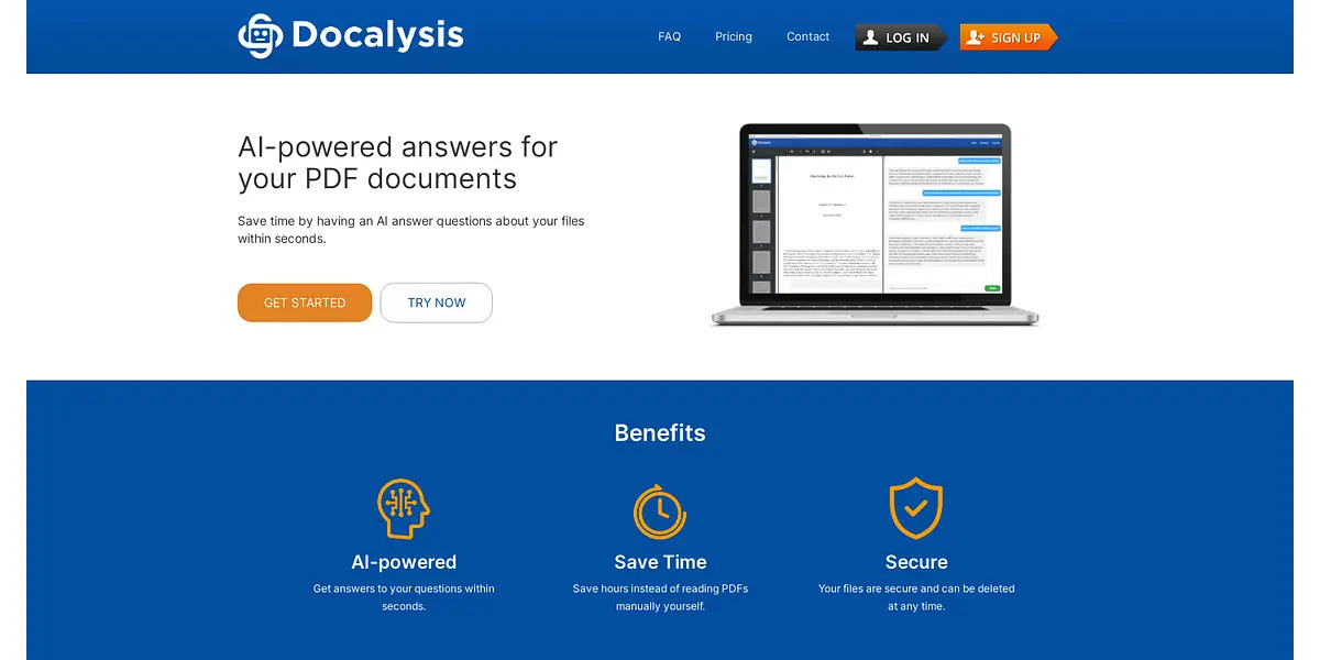 Docalysis AI chat with your PDF files