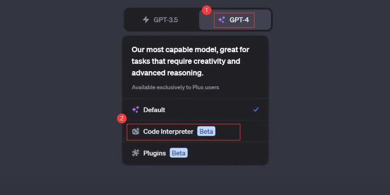 Enable Code Interpreter in ChatGPT