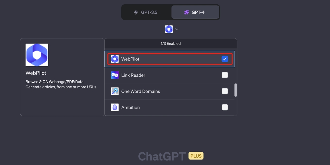 Enable WebPilot