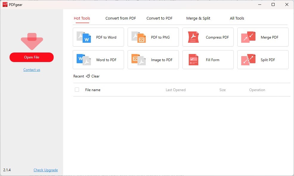 Open a PDF in PDFgear to Translate