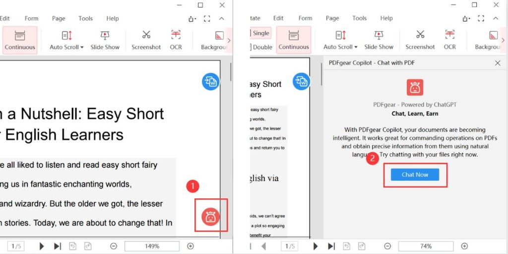 Open PDFgear Chatbot