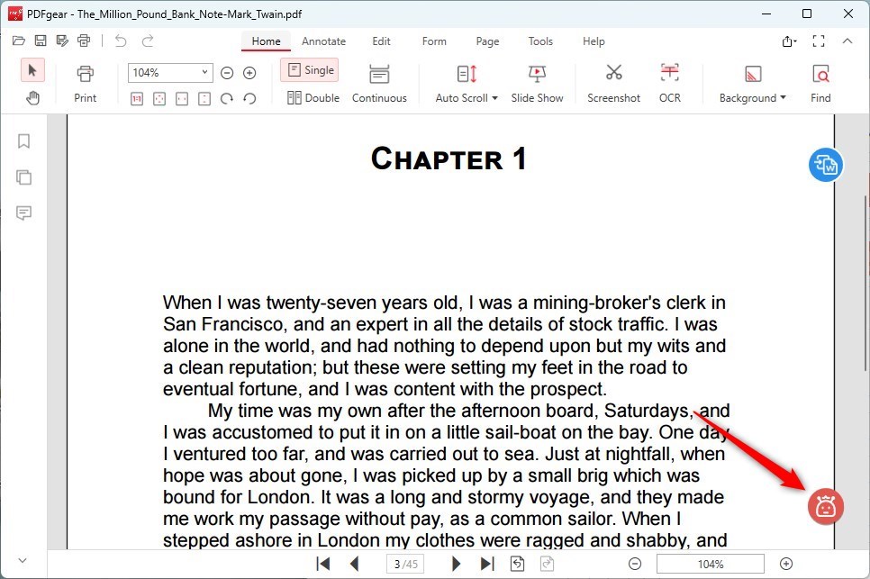 Open the PDF Copilot in PDFgear