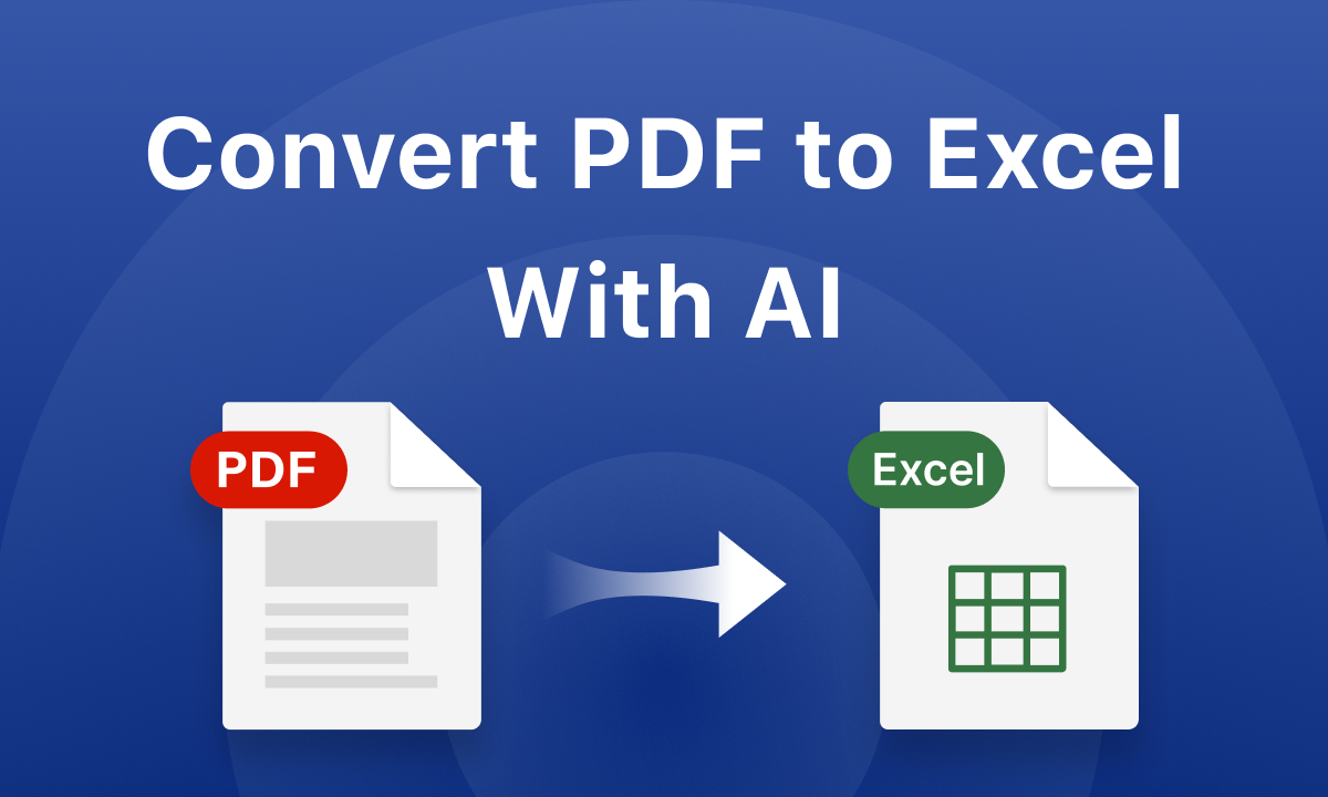 How To Convert PDF to Excel with AI