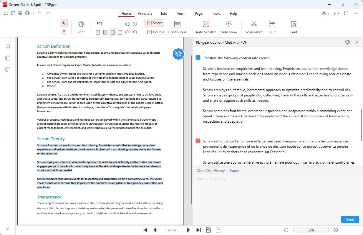 PDFgear PDF Reader Translator