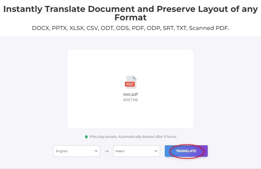 Translate English to Marathi PDF with DeftPDF