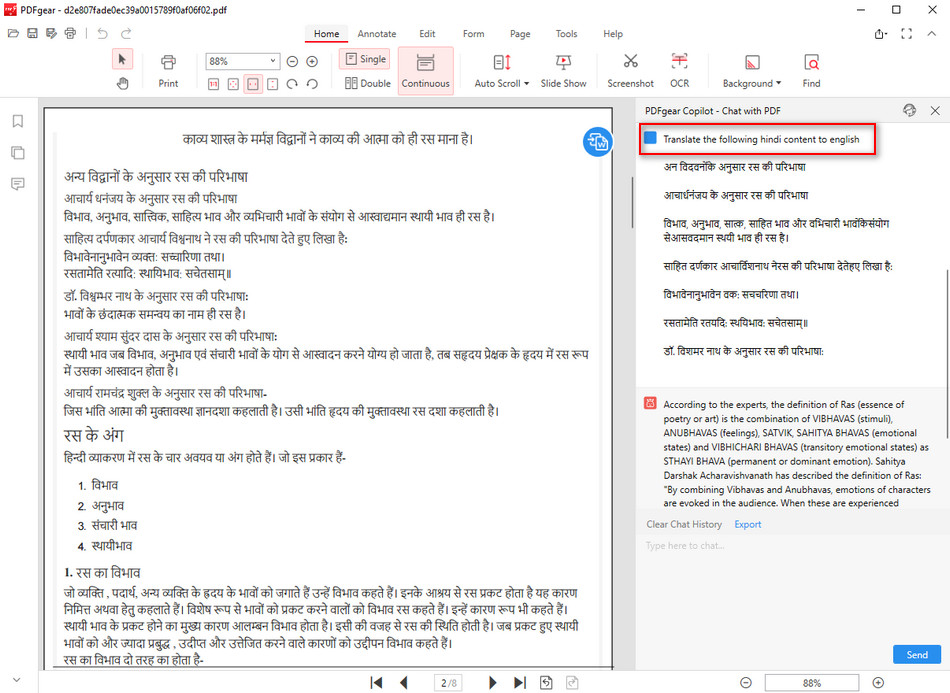 Translate Hindi PDFs to English