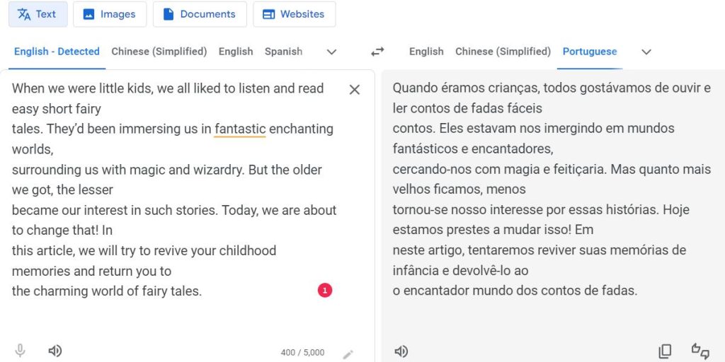 ​Translate Copying Text