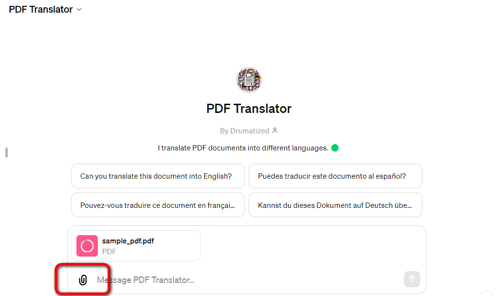 Upload PDF to GPT
