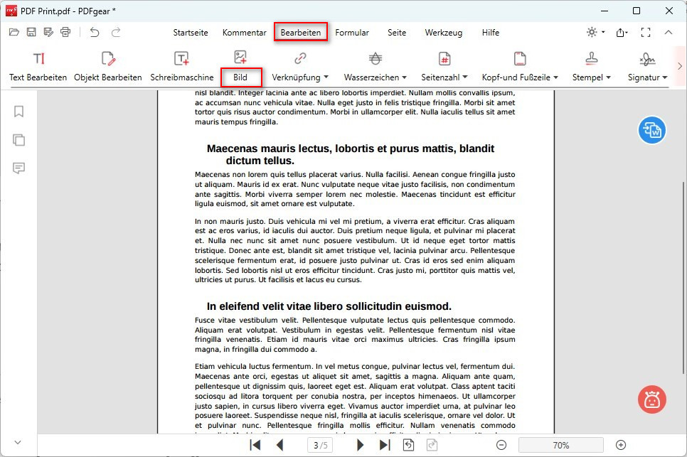 Bilder zu PDF hinzufügen