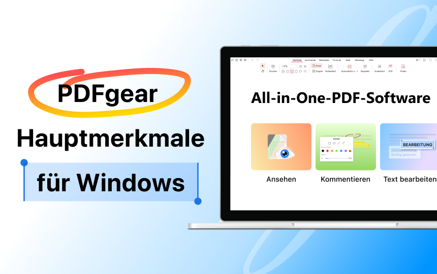 Einführung in die Hauptfunktionen von PDFgear
