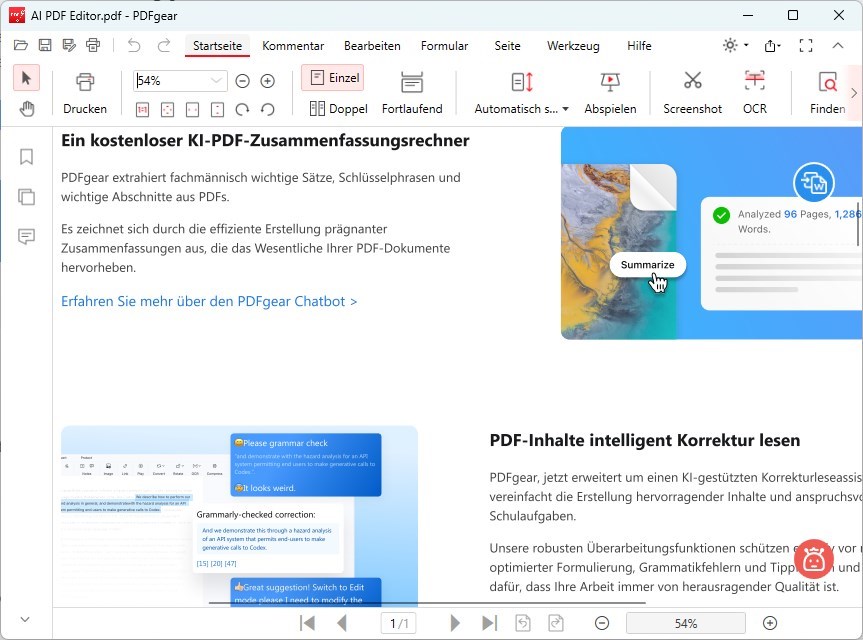 Seitenanzeige