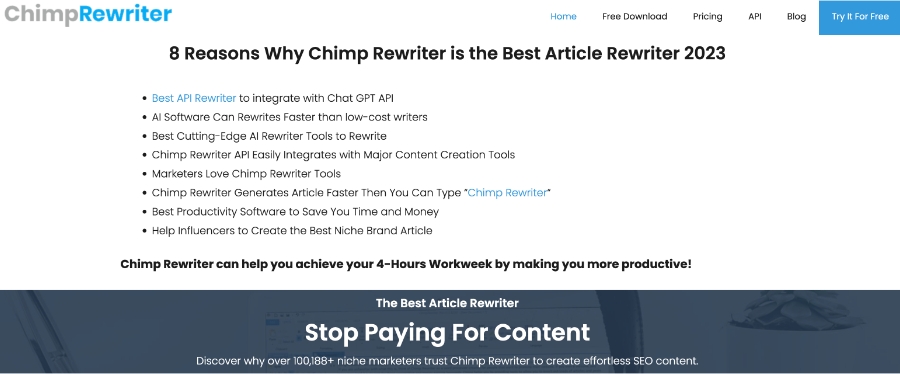 Chimp Rewriter