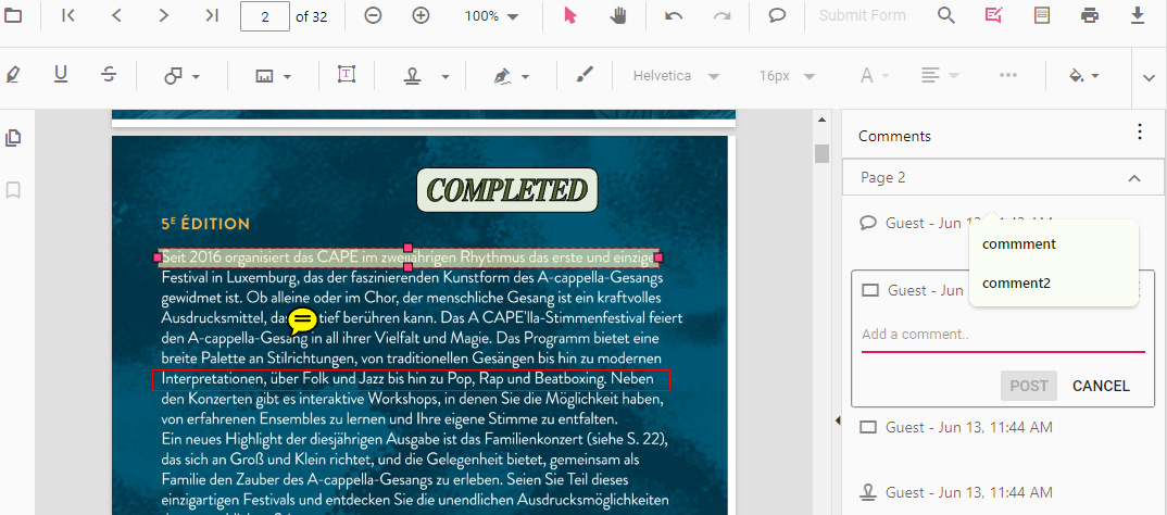 PDF in PDFgear markieren