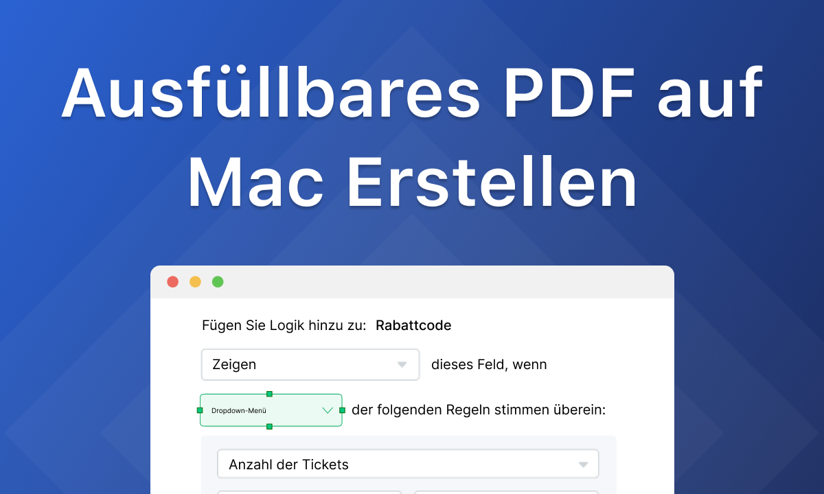 Ausfüllbares PDF auf Mac Erstellen