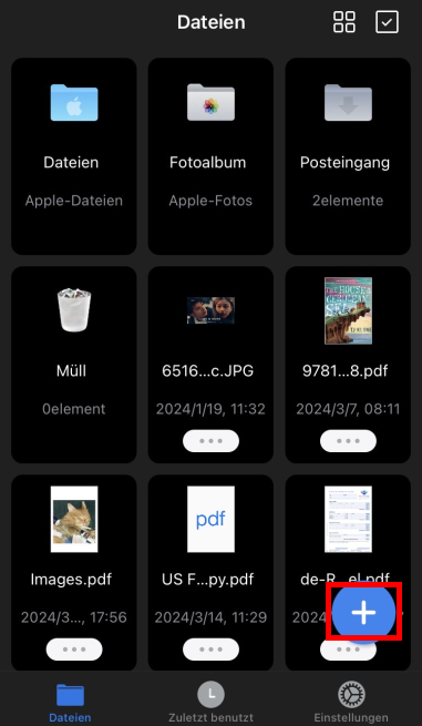 PDF-Datei importieren