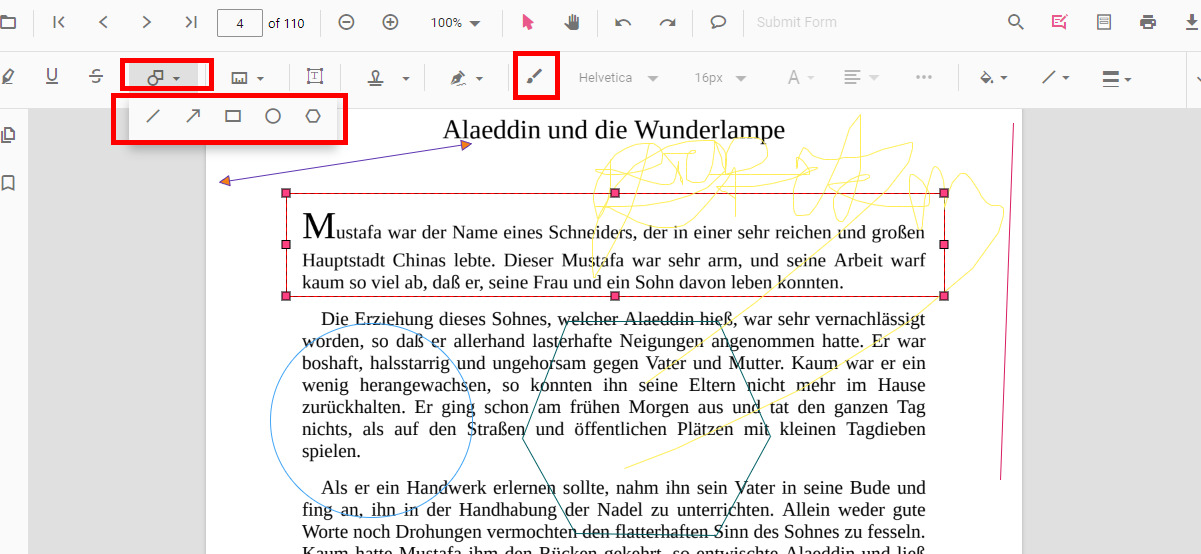 Zeichnen Sie auf PDF mit PDFgear