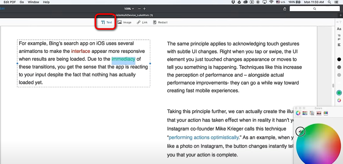 Text im PDF bearbeiten