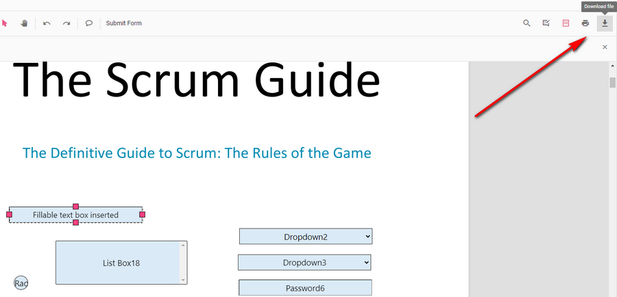 PDF mit ausfüllbaren Textfeldern herunterladen