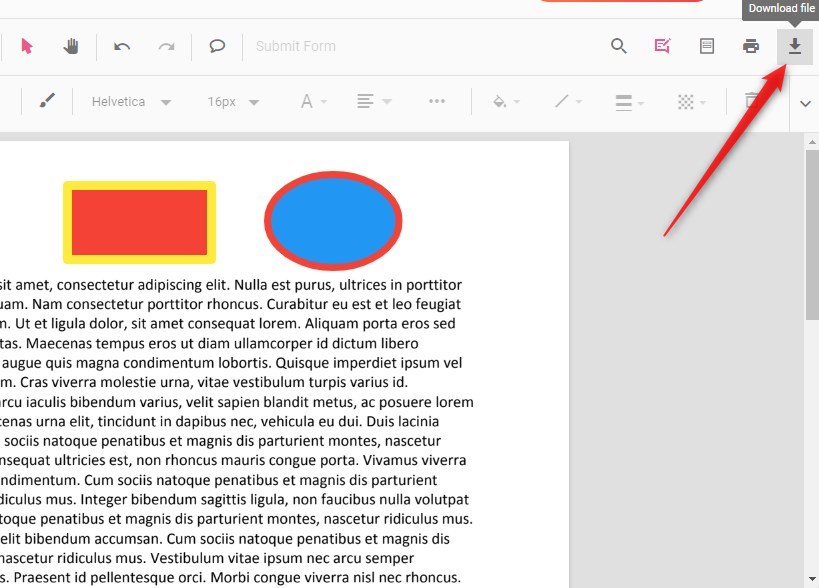 Das bearbeitete PDF herunterladen