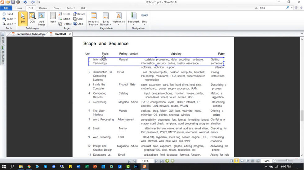 Kostenloser PDF-Editor für Windows Nitro Pro