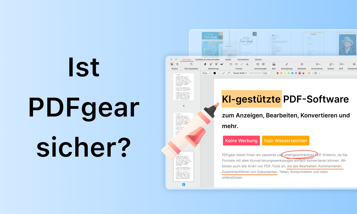 Ist PDFgear sicher 