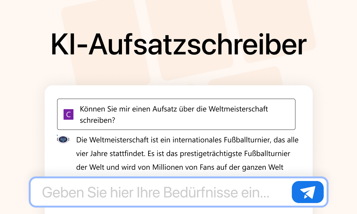 KI Aufsatzschreiber