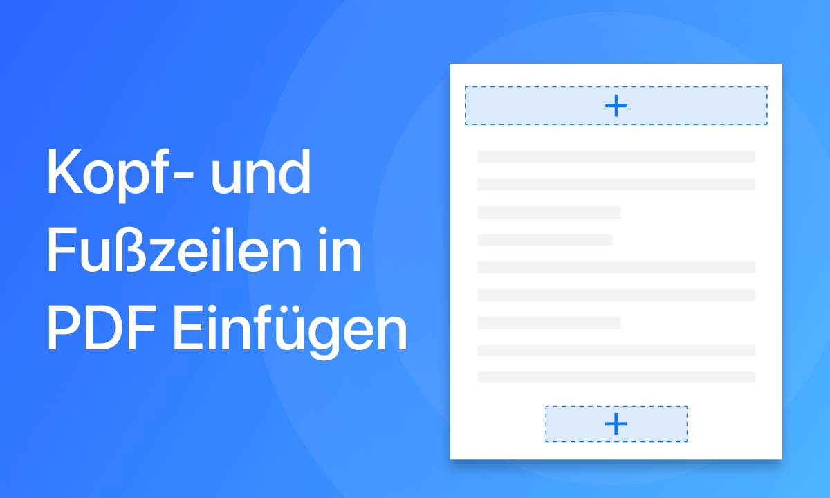 Kopf- und Fußzeilen in PDF Einfügen 