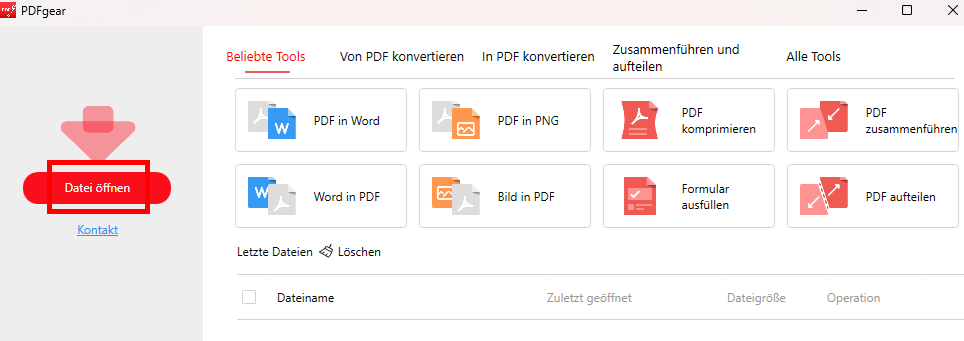 PDF-Datei auf Gerät öffnen