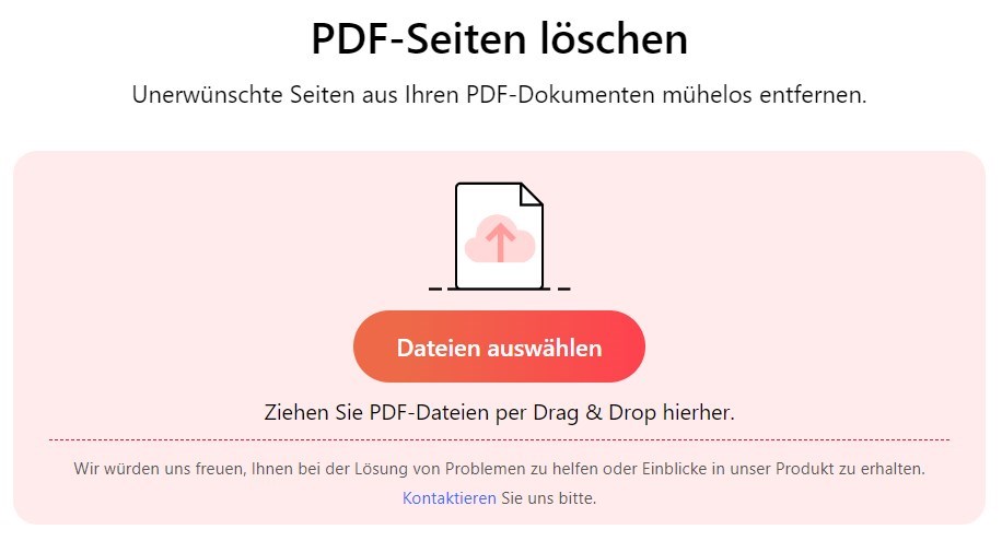 Online PDF-Seitenentferner öffnen