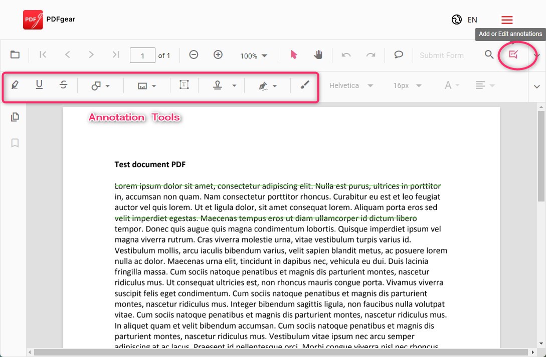 Annotate a PDF Online