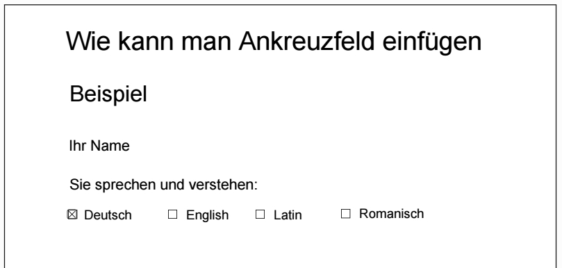 PDF ankreuzen